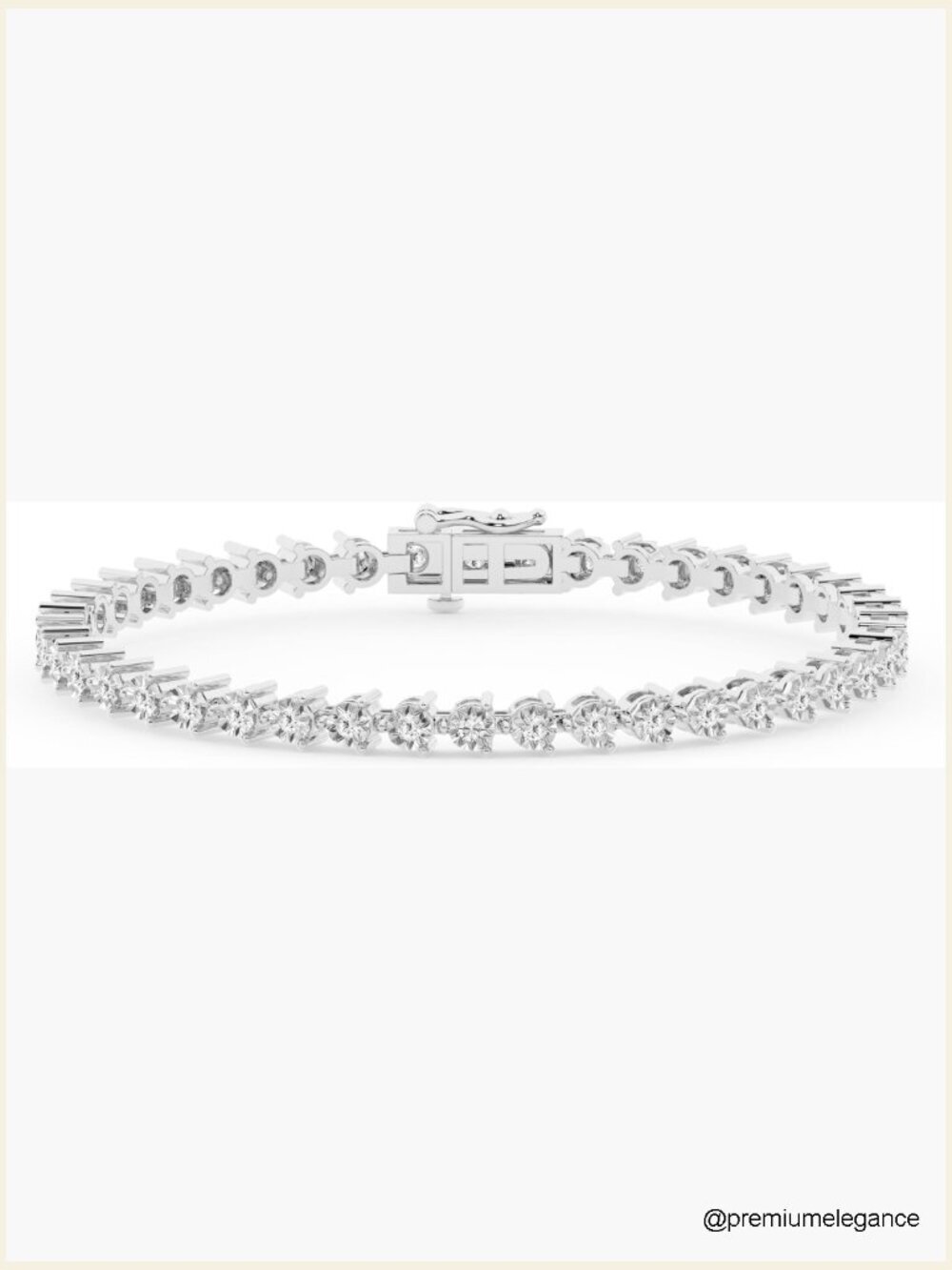 2 Carat Lab Grown Diamond Tennis Bracelet in Sterling Silver 7 Inch